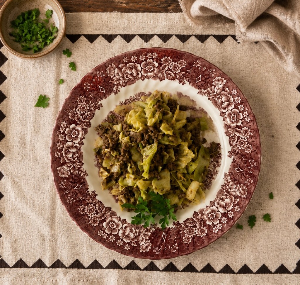 Hackfleisch-Spitzkohl-Pfanne